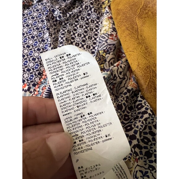 Desigual Moto Jacket Womens 38 M Mustard Yellow Faux Suede Embroidered Mandala - Picture 13 of 13